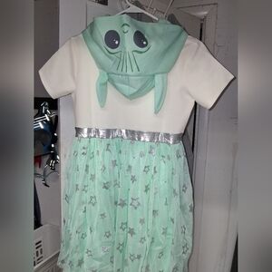 NWT Star Wars Grogu Tou Tou Hooded Dress